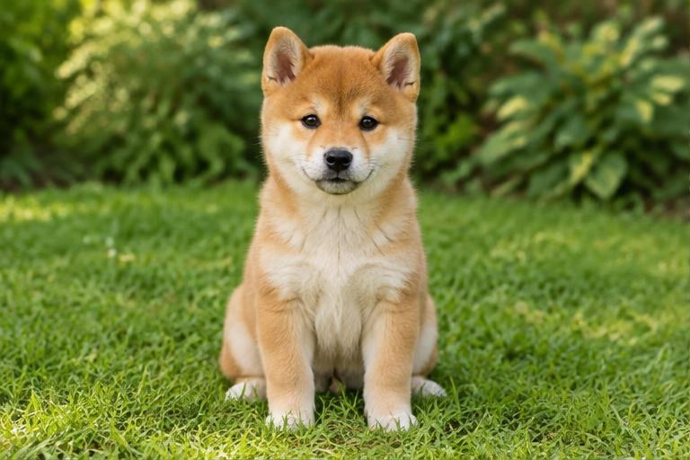 Shiba Inu rojo en jardín, imagen ilustrativa